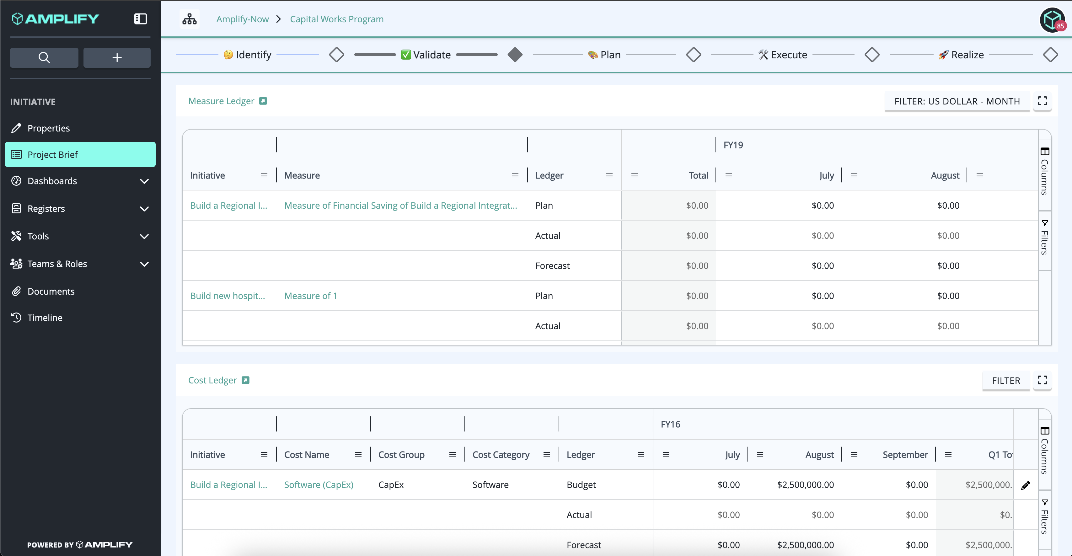 25.7 Measure and Cost Widget
